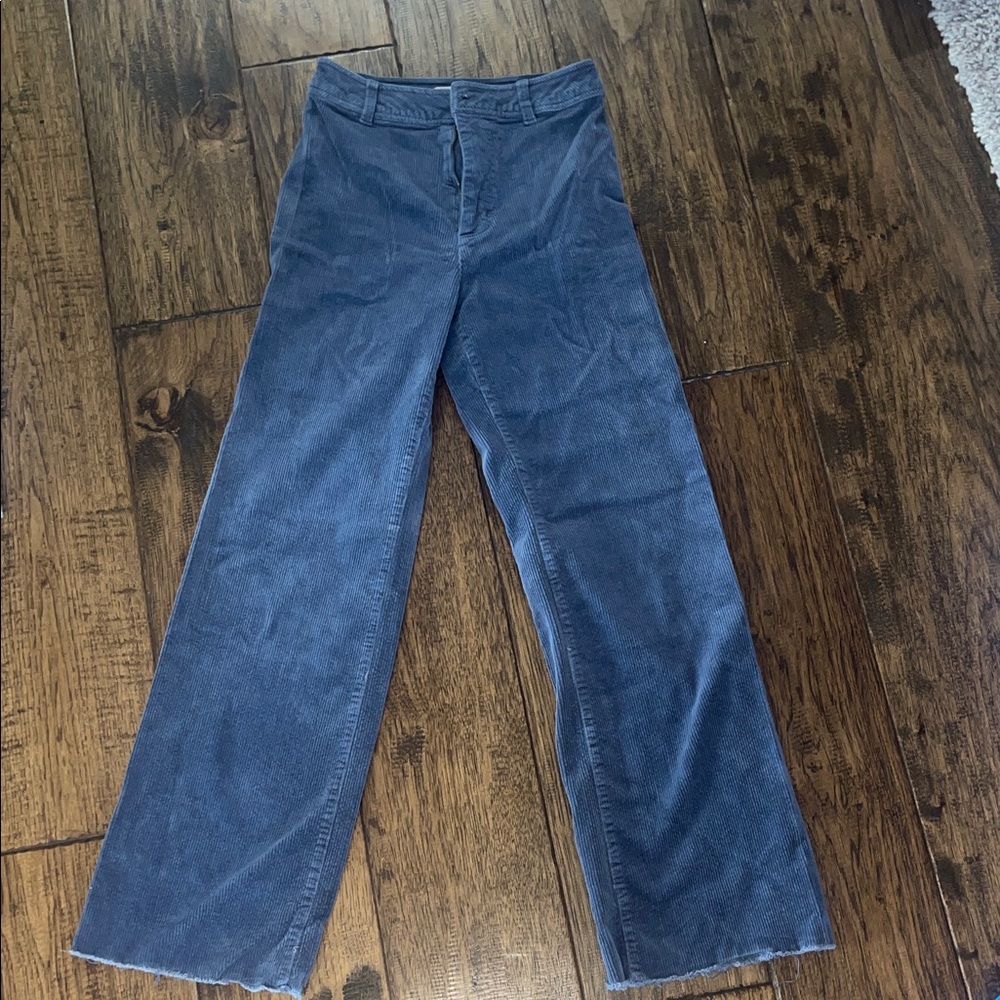 Jackson Rowe high rises flared Blue Corduroy Pants